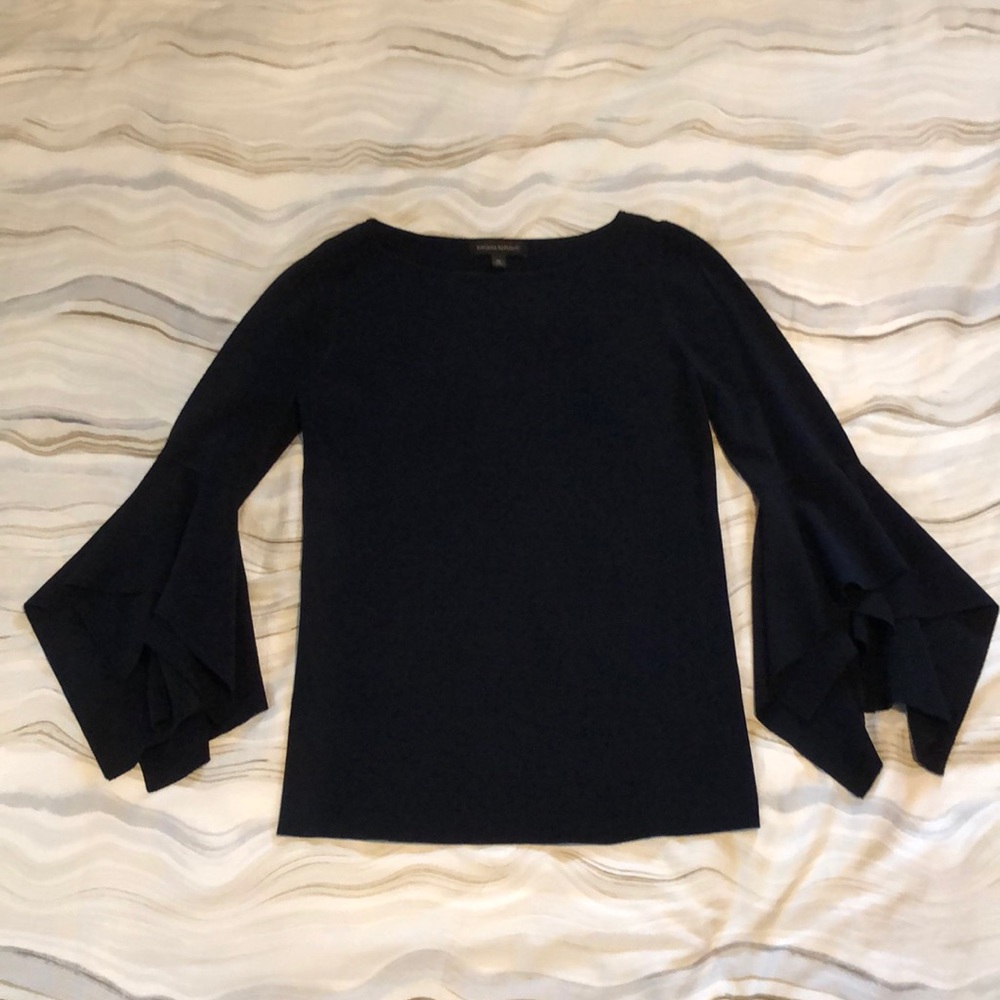 Banana Republic Navy kerchief sleeve Top